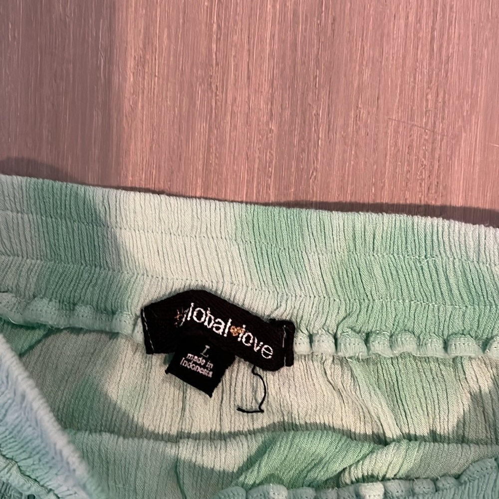 Global Love (Flowers by Zoe) Mint Green Tie Dye Tank and Skirt Set - Picture 5 of 7